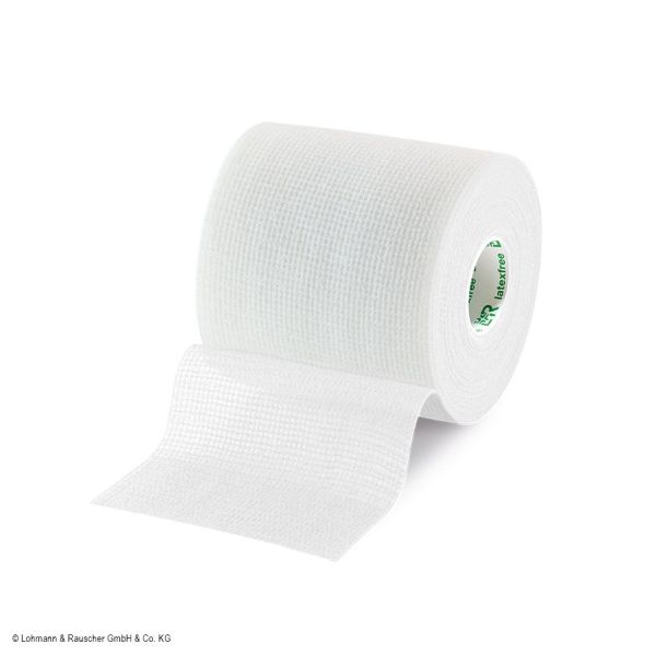 Mollelast haft latexfrei Fixierbinde weiß