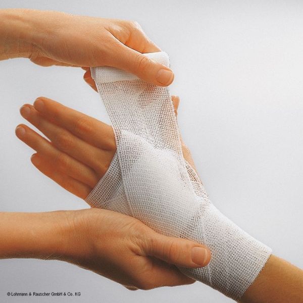 Mollelast Fixierbinden weiß, steril