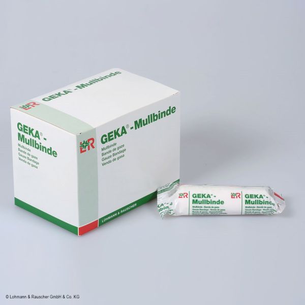 Geka Mullbinde 4 m x 4 cm, einzeln eingesiegelt