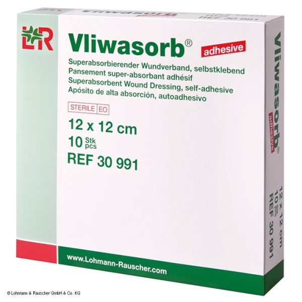 Vliwasorb adhesive Wundverband steril, selbstklebend