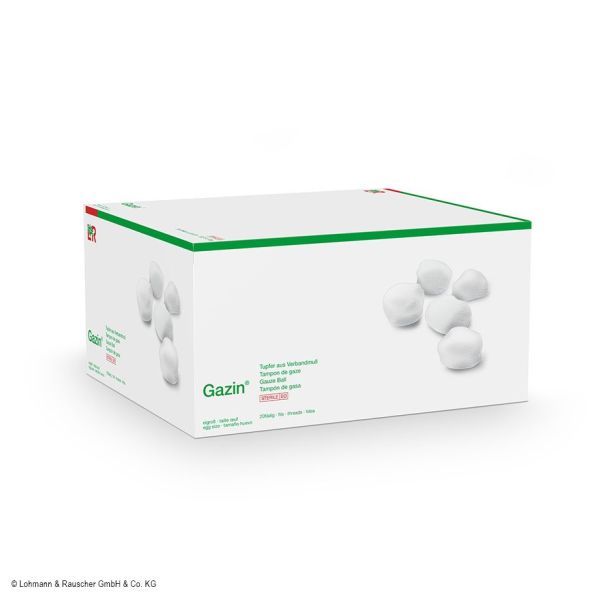 Gazin Tupfer aus Verbandmull steril, eigroß (30 x 10 Stck.)