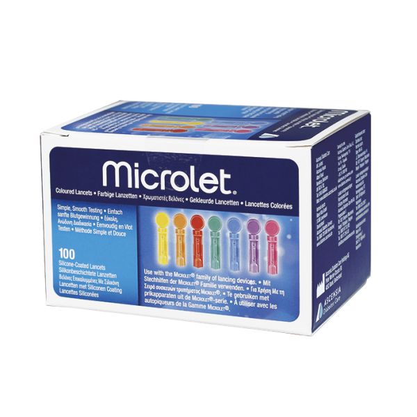 MICROLET Lanzetten farbig (100 Stck.) 0
