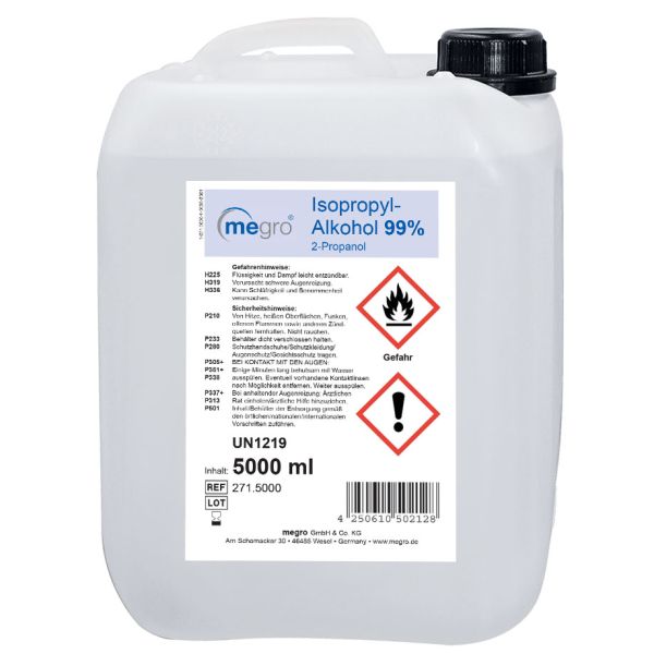 Isopropyl-Alkohol 99 % 5 Ltr. Lösemittel