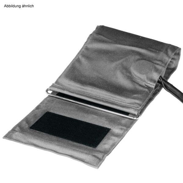 Zugbügel-Klettenmanschette f. Erwachsene (starke Arme) grau