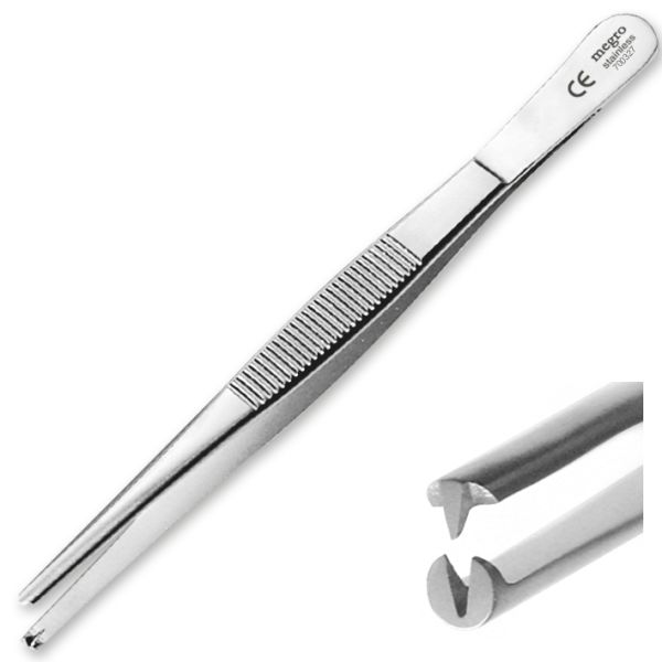 chir. Pinzette megro 1 x 2 Zähne