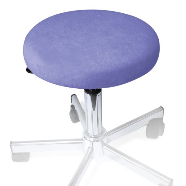 Hockerbezug Frottee viola für Hocker 40 bis 45 cm Ø