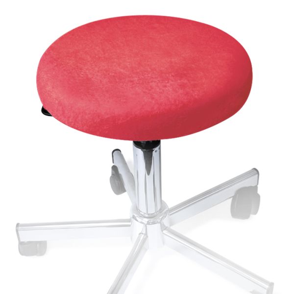 Hockerbezug Frottee bordeaux für Hocker 40 bis 45 cm Ø