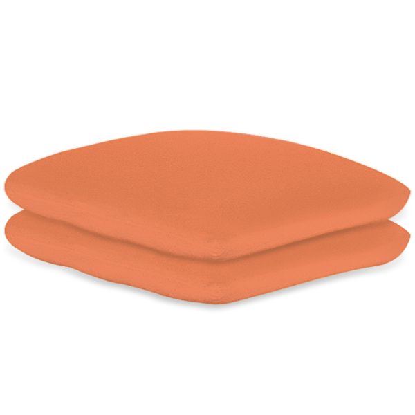 Kissenbezüge Frottee terra, 40 x 40 cm, mit Reißverschluss (2 Stck.)