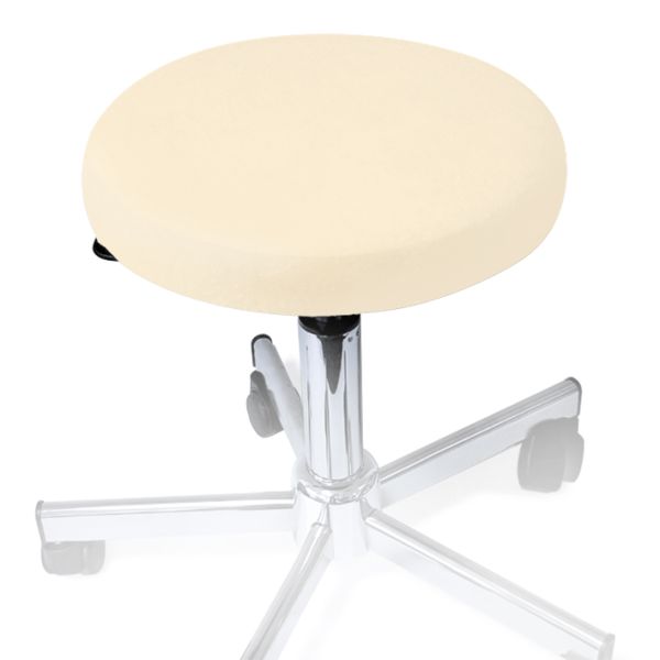 Hockerbezug Frottee natur für Hocker 40 bis 45 cm Ø