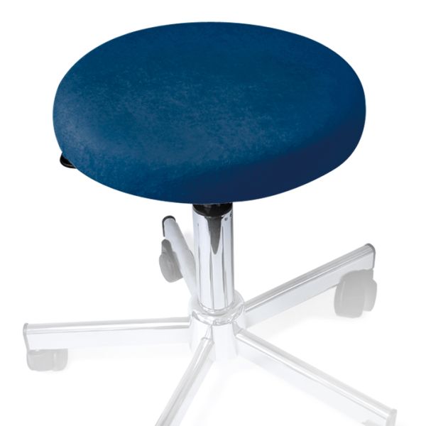 Hockerbezug Frottee marine für Hocker 40 bis 45 cm Ø