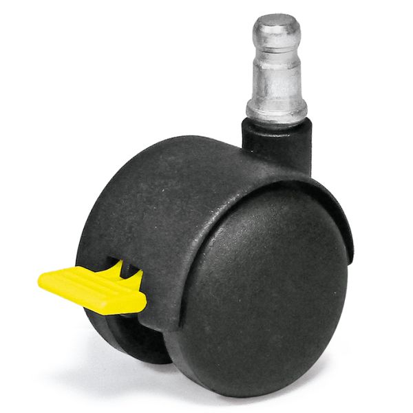 Doppellaufrolle Ø 50 mm, antistatisch, feststellbar