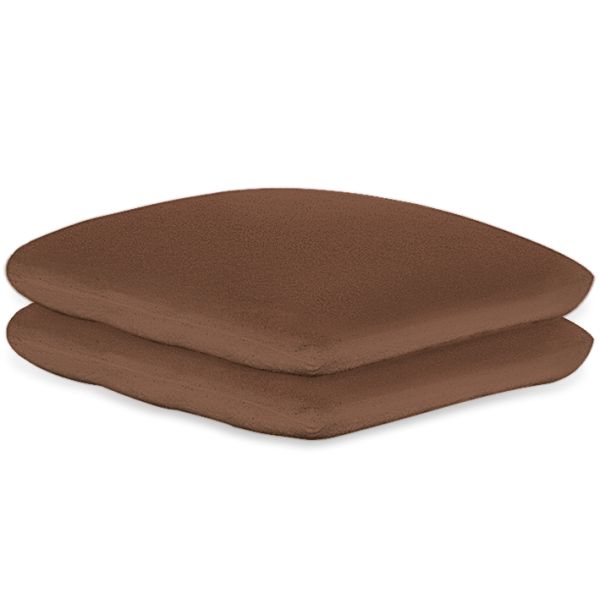 Kissenbezüge Frottee nougat, 40 x 40 cm, mit Reißverschluss (2 Stck.)