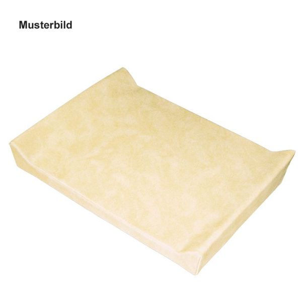 Wickeltischauflage 2-seitige Aufkantung creme