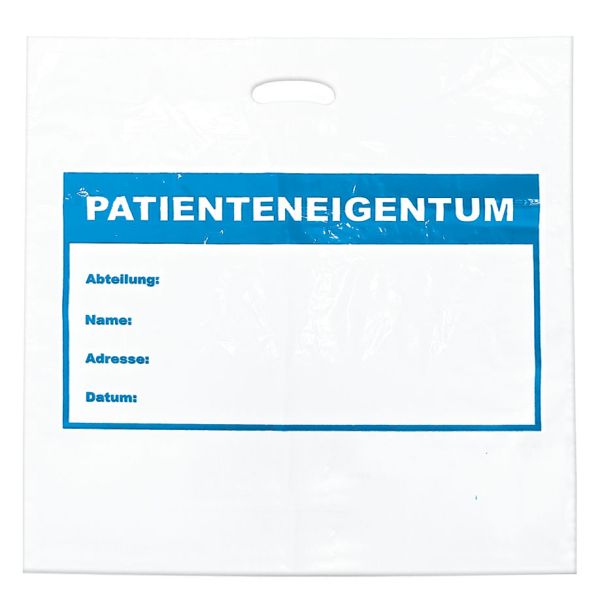 Tragetaschen ''Patienteneigentum'' weiß
