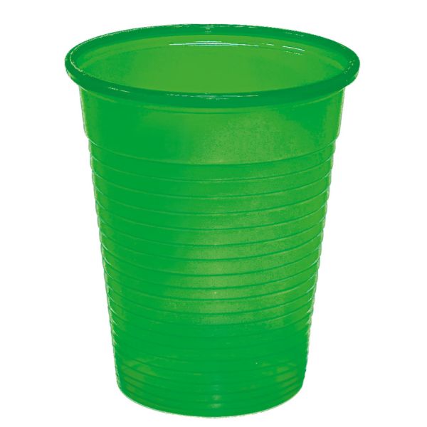 Mundspül- / Laborbecher 180 ml grün opak (100 Stck.)