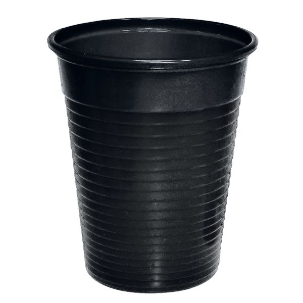 Mundspül- / Laborbecher 180 ml schwarz (100 Stck.)