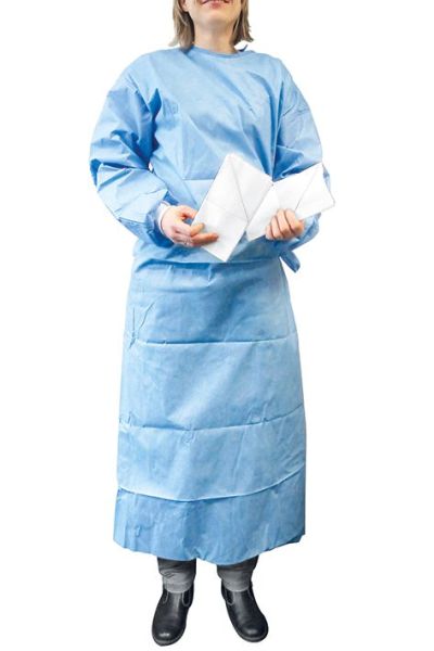 Einmal-OP-Kittel blau Gr. XL, steril