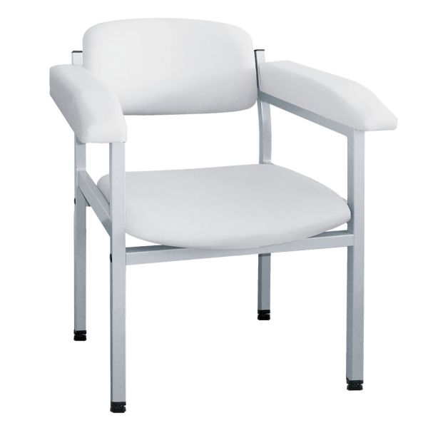 Blutentnahmestuhl ratiomed weiß, Gestell weißaluminium