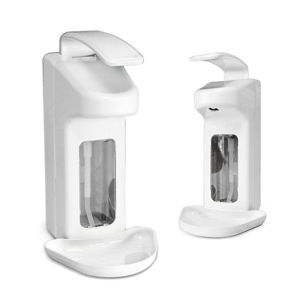Seifen- und Desinfektionsmittelspender ratiomed 500 ml Kunststoff weiß