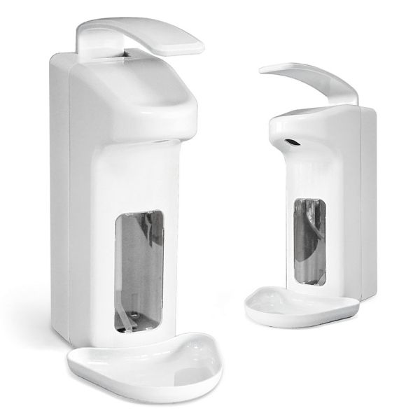 Seifen- und Desinfektionsmittelspender ratiomed 1000 ml Kunststoff weiß