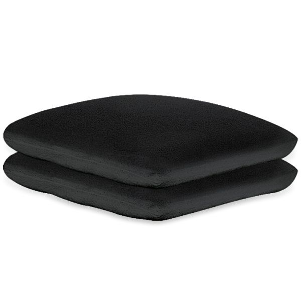 Kissenbezüge Frottee schwarz, 40 x 40 cm