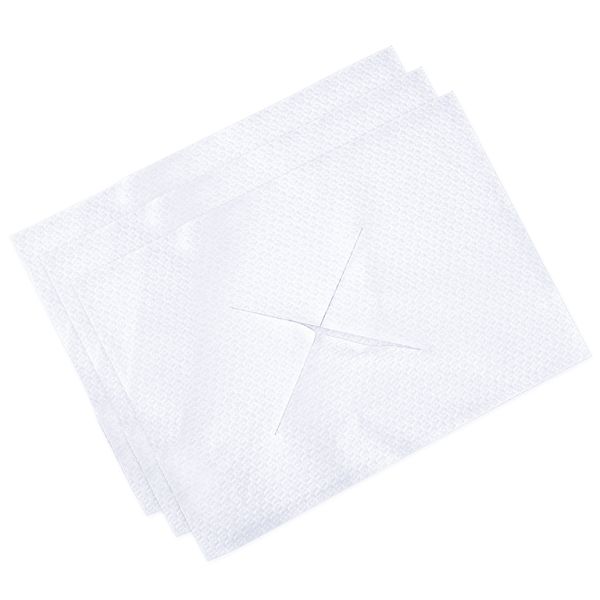 Massageliege-Gesichtsauflagen Airlaid weiß 35 x 28 cm (100 Stck.)