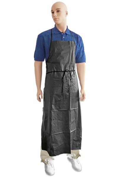 Einmal-PE-Schürzen mit Band schwarz, 128 x 80 cm x 0