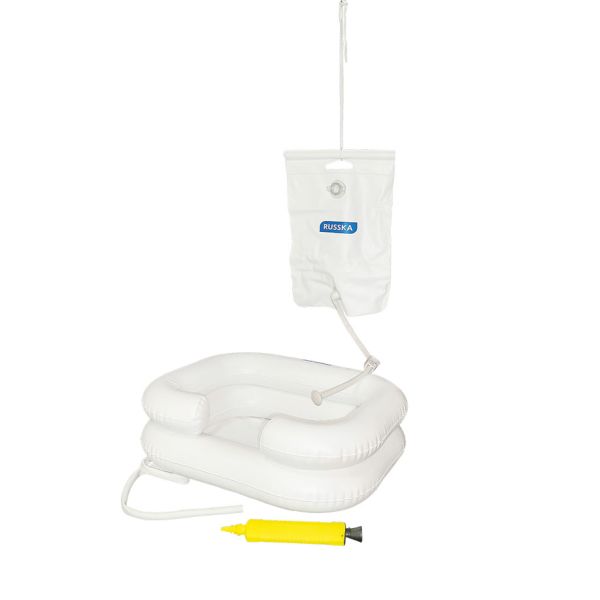 Haarwaschwanne-Set, bestehend aus: Haarwaschwanne aufblasbar