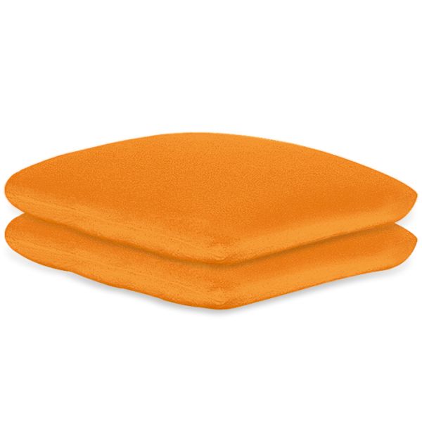 Kissenbezüge Frottee orange, 40 x 40 cm, mit Reißverschluss (2 Stck.)