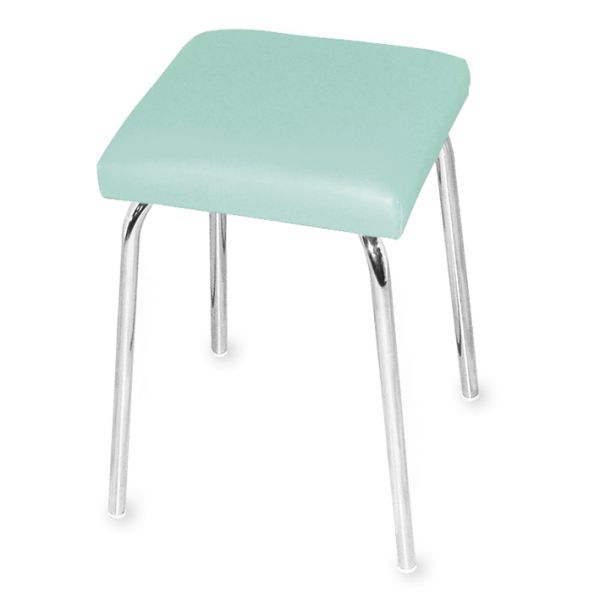 Stapelhocker ratiomed mit viereckigem Polstersitz pastelmint