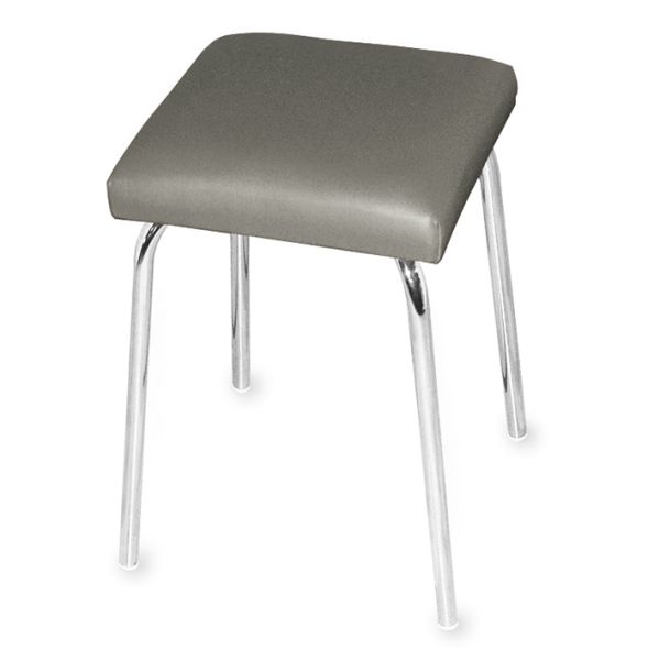 Stapelhocker ratiomed mit viereckigem Polstersitz grau