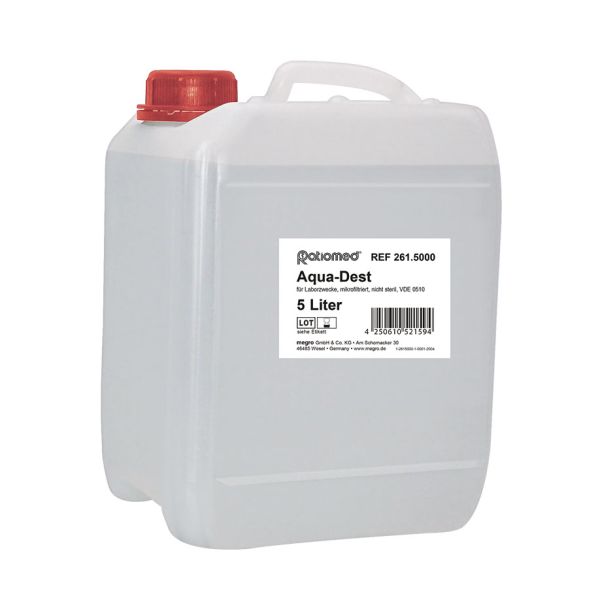Aqua-Dest 5 Ltr. ratiomed Laborwasser