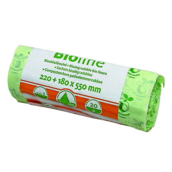 Bioline Bioabfallbeutel 10 Ltr., 220+180 x 550 x 0