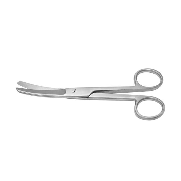 chir. Schere gebogen, stumpf/stumpf, 14
