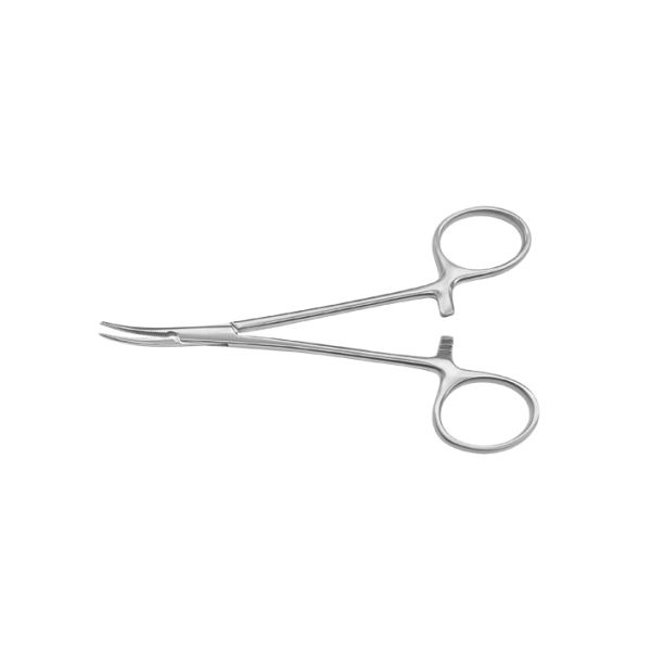 Halst.-Mosquito Arterienklemme gebogen, gerieft