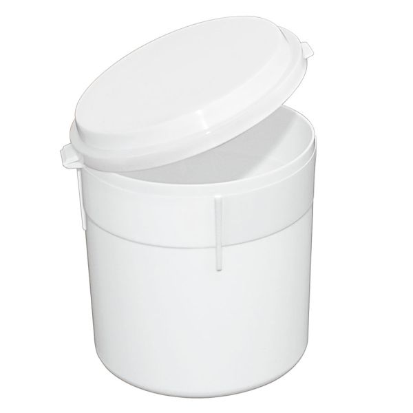 Einmal-Sputumbecher 250 ml, weiß mit Klappdeckel (300 Stck.)