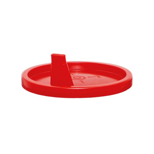 Schnappdeckel rot, mit Ausguss für MEG 122511