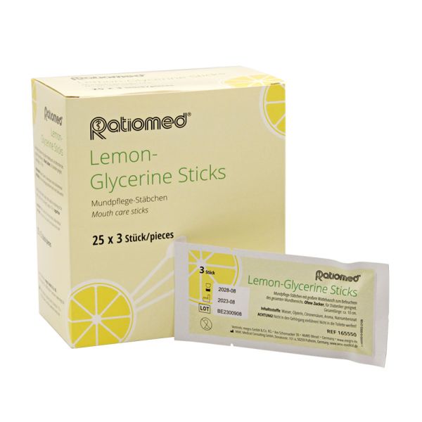 Lemon-Glycerine Sticks ratiomed (25 x 3 Stck.)