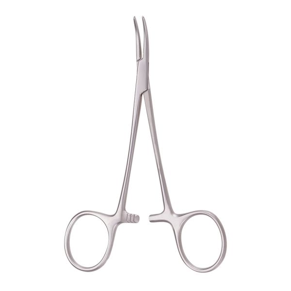 Mosquitoklemme gebogen, 12 cm 0