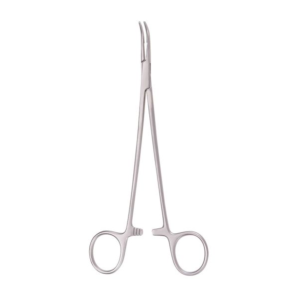 Präparierklemme nach Baby-Mixter, gebogen