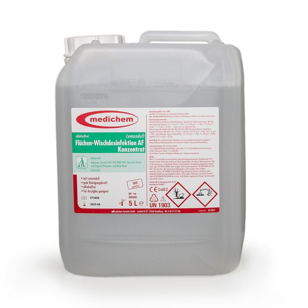 medichem Flächenwischdesinfektion AF, Konzentrat 5 Ltr.
