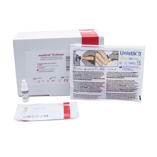 meditrol D-Dimer Schnelltest (5 T.) inkl. Puffer