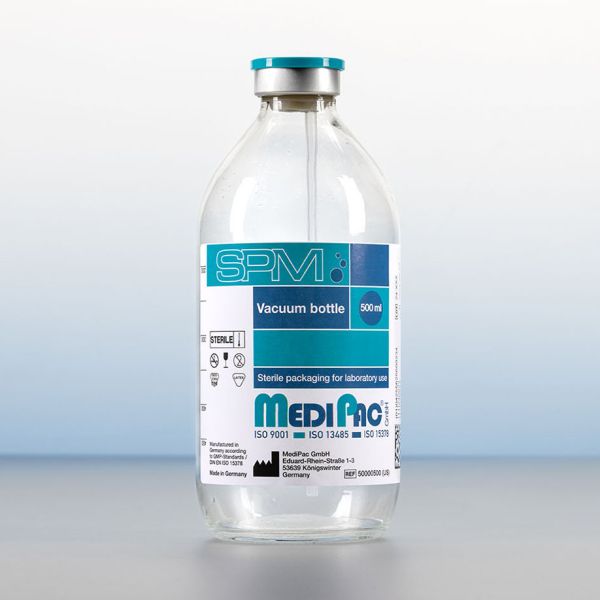 SPM Vakuumflasche 500 ml Glas - kein Medizinprodukt -