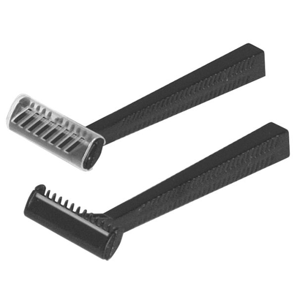 Einmal-Rasierer unsteril einschneidig schwarz (100 Stck.)