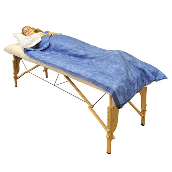 Vlies-Einmaldecke 190 x 110 cm blau ca. 300 g