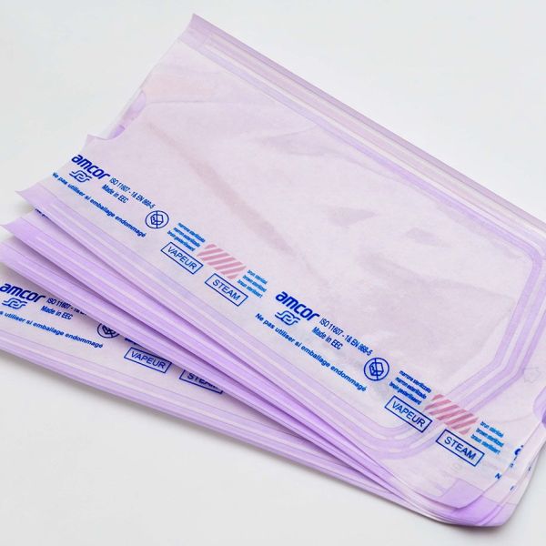 Steri-Beutel 120 x 350 mm ohne Falte mit 3 Indikatoren