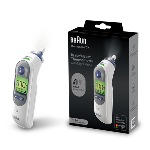 BRAUN ThermoScan 7+ IRT6525 Ohrfieberthermometer