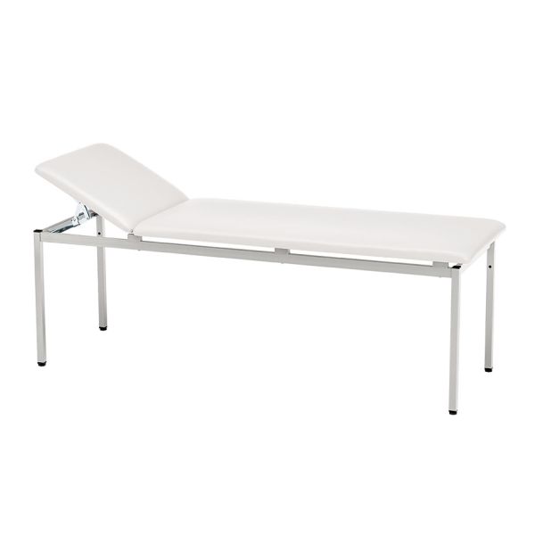 Untersuchungsliege classic weiß, weißaluminium lackiert