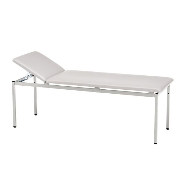 Untersuchungsliege classic silbergrau, weißaluminium lackiert