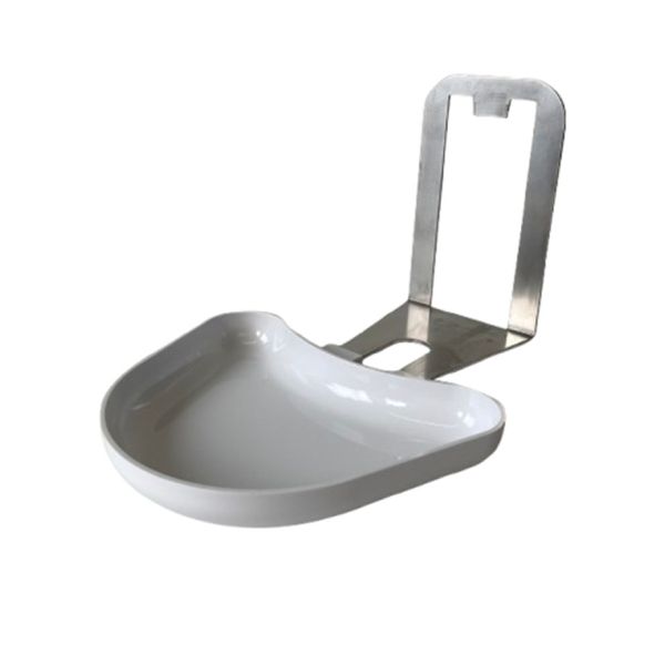 Kunststofftropfschale weiß inkl. Halterung